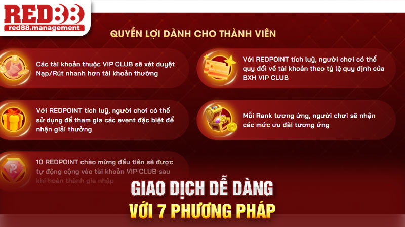 Giao dịch dễ dàng với 7 phương pháp